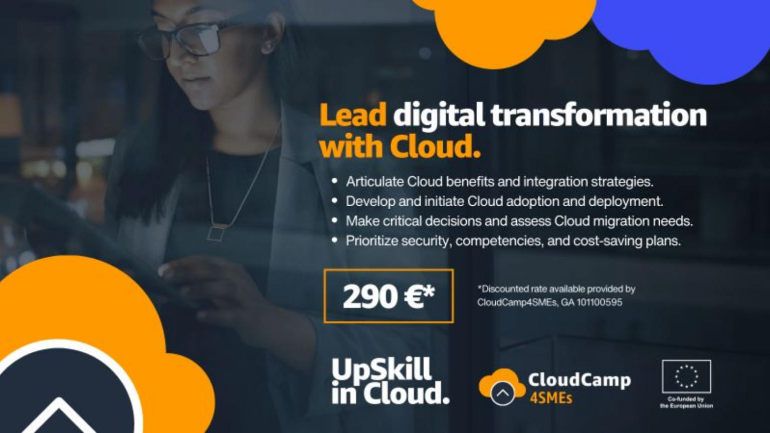 A felhő vezető szerepének felfedezése: az európai kkv-k továbbképzése a CloudCamp4SMEs-el dekoratív kép