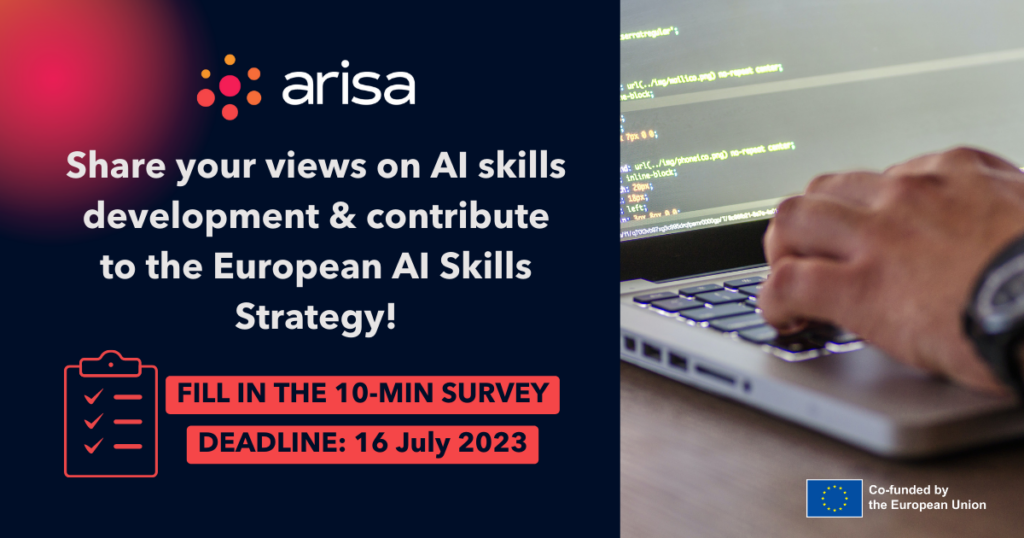 ARISA: Oszd meg velünk véleményedet a mesterséges intelligencia készségek fejlesztéséről ARISA vizuális felmérés