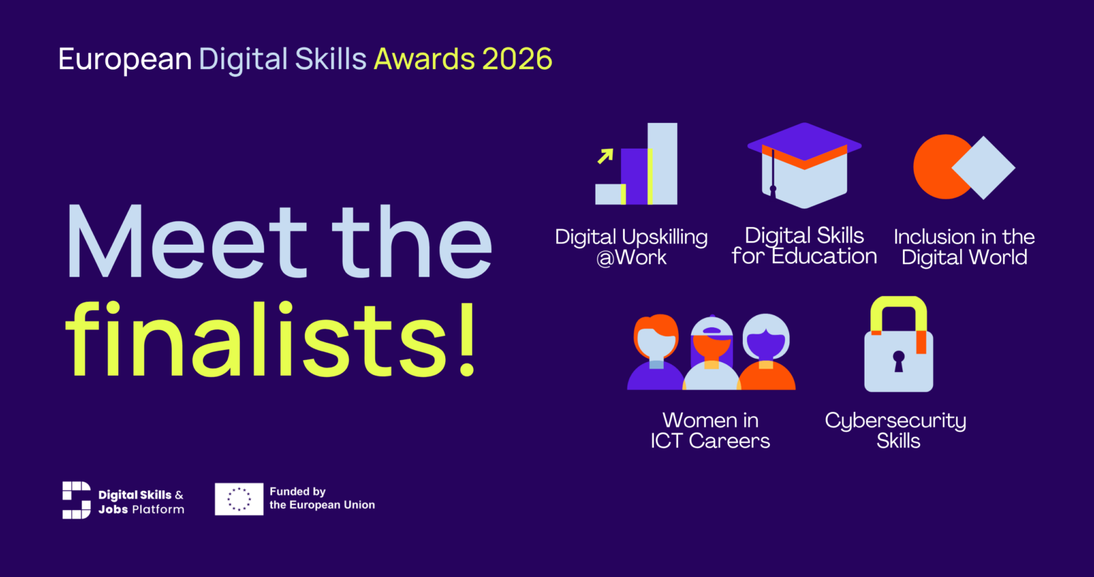Találkozzunk a 2026-os Európai Digitális Készségek Díjának valamennyi döntősével! Találkozzunk a 2026-os Európai Digitális Készségek Díjának valamennyi döntősével!